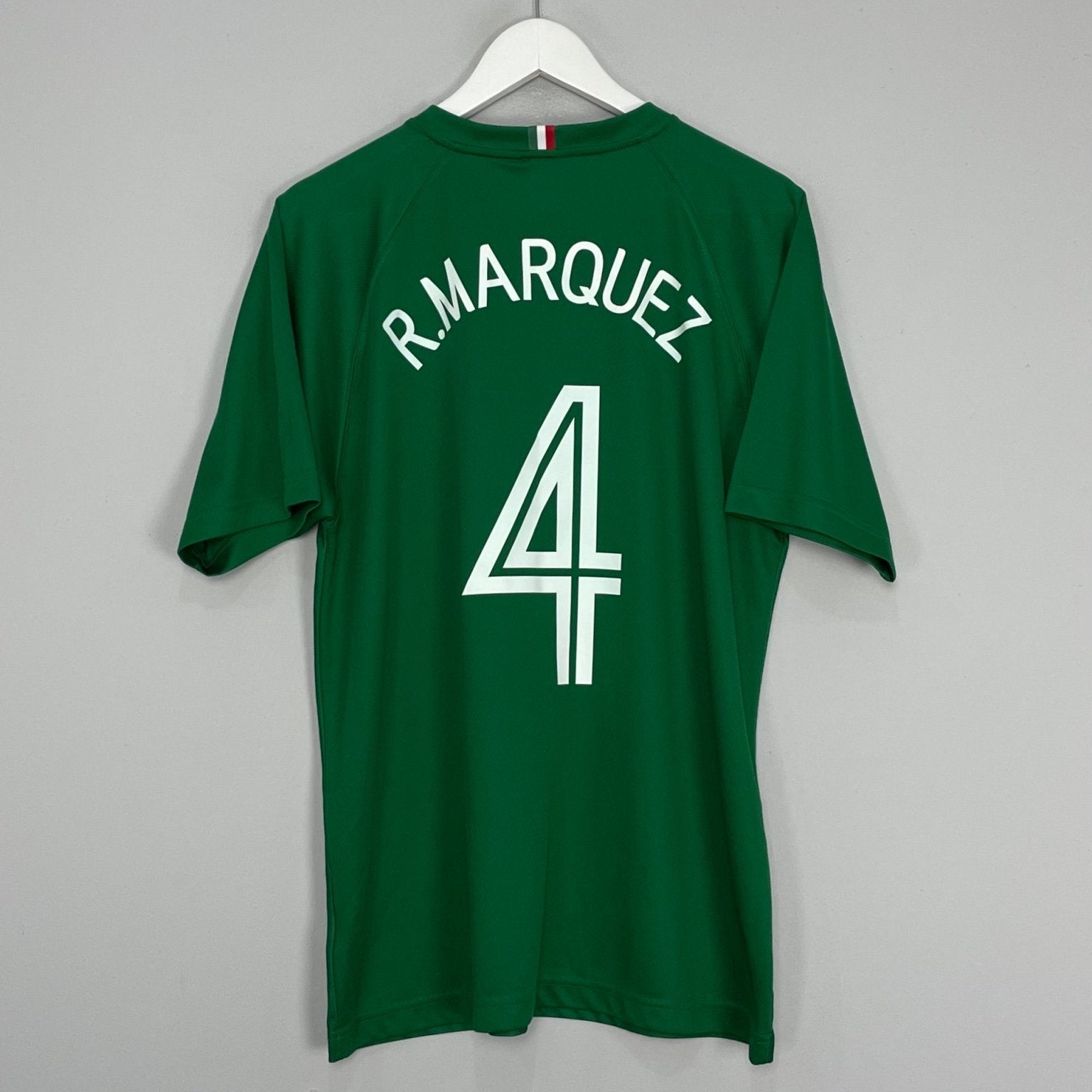Shop 2005/06 MEXICO R.MARQUEZ #4 HOME SHIRT (M) NIKE, classic football shirts, vintage football shirts & retro soccer jerseys at Cult Kits