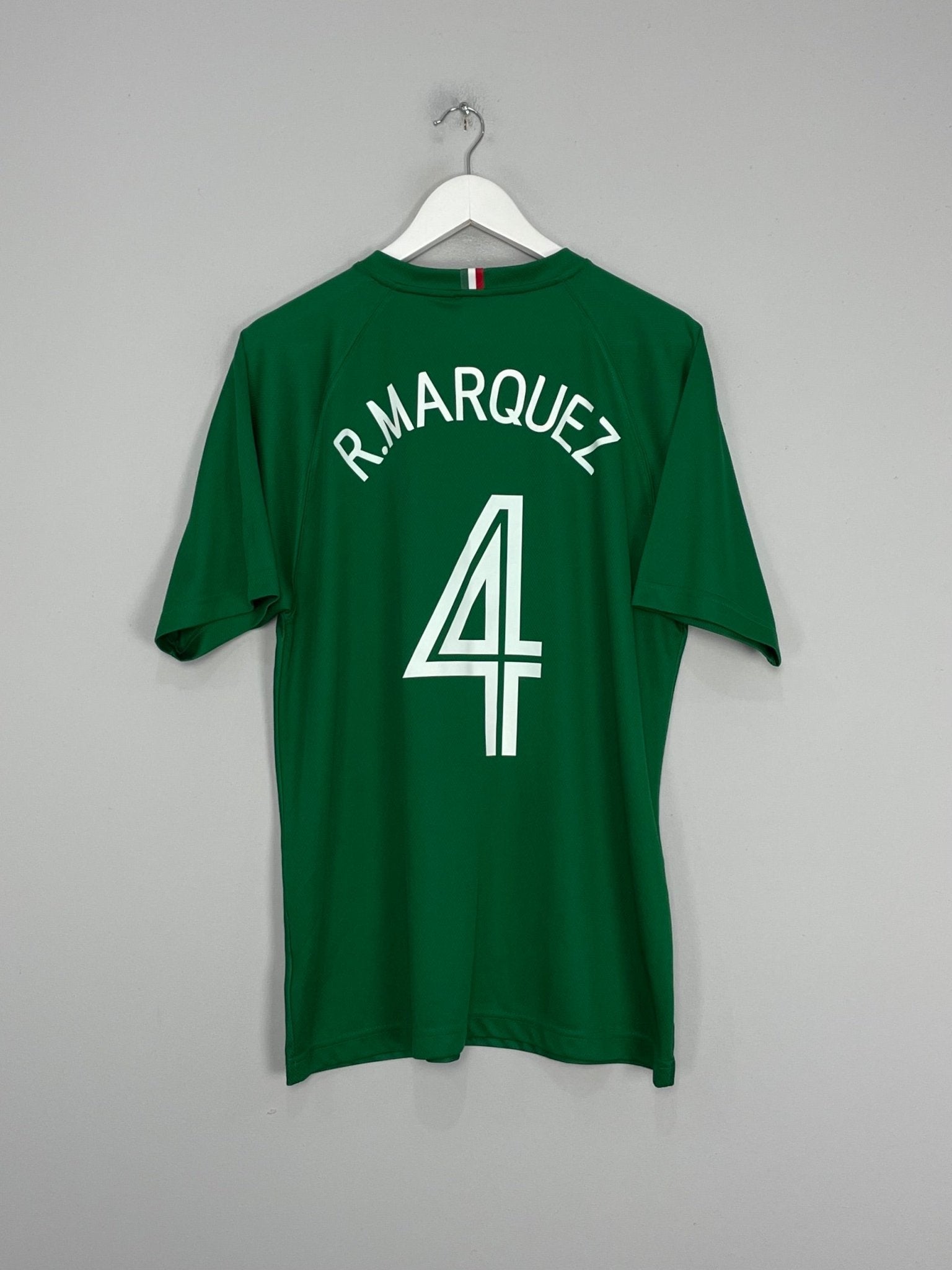 Shop 2005/06 MEXICO R.MARQUEZ #4 HOME SHIRT (M) NIKE, classic football shirts, vintage football shirts & retro soccer jerseys at Cult Kits