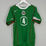 Shop 2005/06 MEXICO R.MARQUEZ #4 HOME SHIRT (M) NIKE, classic football shirts, vintage football shirts & retro soccer jerseys at Cult Kits