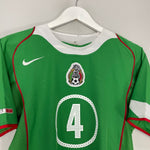 Shop 2005/06 MEXICO R.MARQUEZ #4 HOME SHIRT (M) NIKE, classic football shirts, vintage football shirts & retro soccer jerseys at Cult Kits