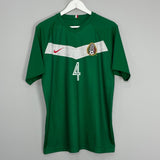 Shop 2005/06 MEXICO R.MARQUEZ #4 HOME SHIRT (M) NIKE, classic football shirts, vintage football shirts & retro soccer jerseys at Cult Kits
