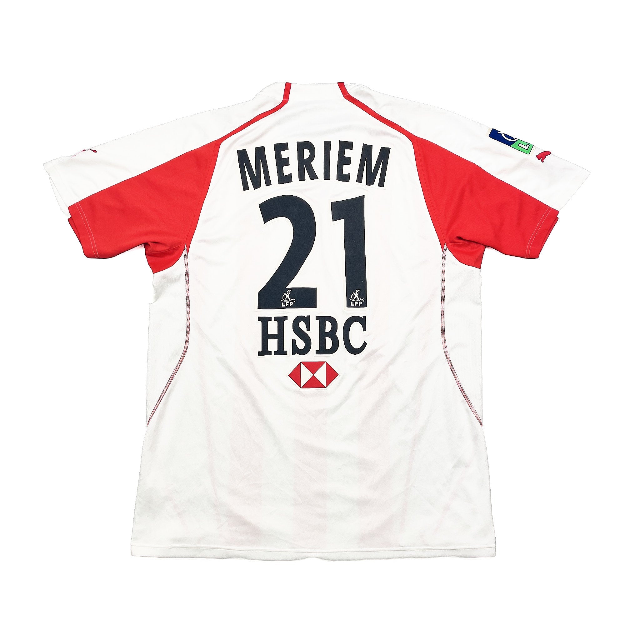 2005-06-monaco-meriem-21-match-issue-home-shirt-l-puma