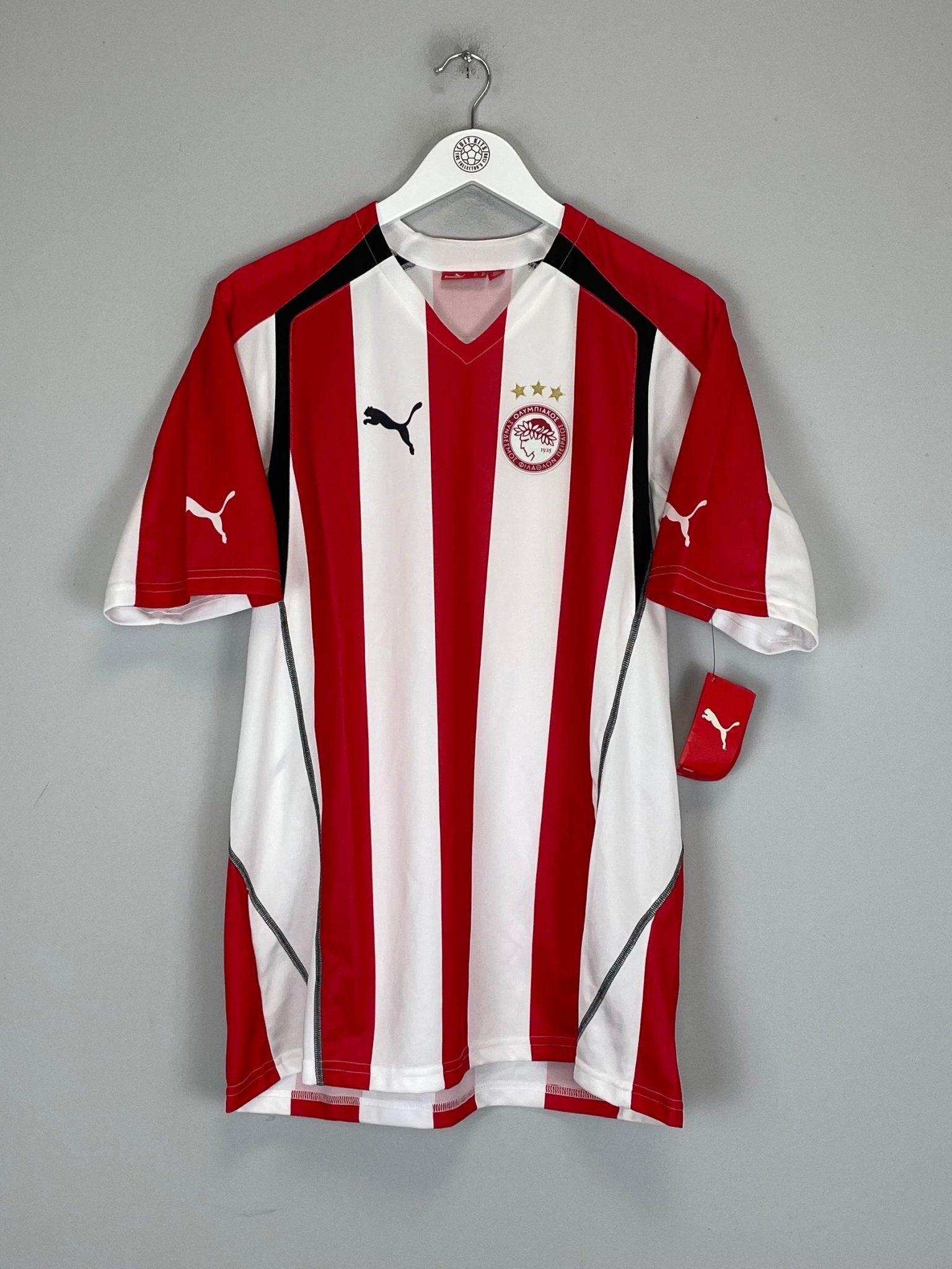 Shop 2005/06 OLYMPIAKOS *BNWT* HOME SHIRT (XL) PUMA, classic football shirts, vintage football shirts & retro soccer jerseys at Cult Kits
