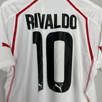 Shop 2005/06 OLYMPIAKOS RIVALDO #10 HOME SHIRT (L) PUMA, classic football shirts, vintage football shirts & retro soccer jerseys at Cult Kits