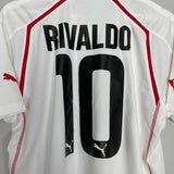 Shop 2005/06 OLYMPIAKOS RIVALDO #10 HOME SHIRT (L) PUMA, classic football shirts, vintage football shirts & retro soccer jerseys at Cult Kits