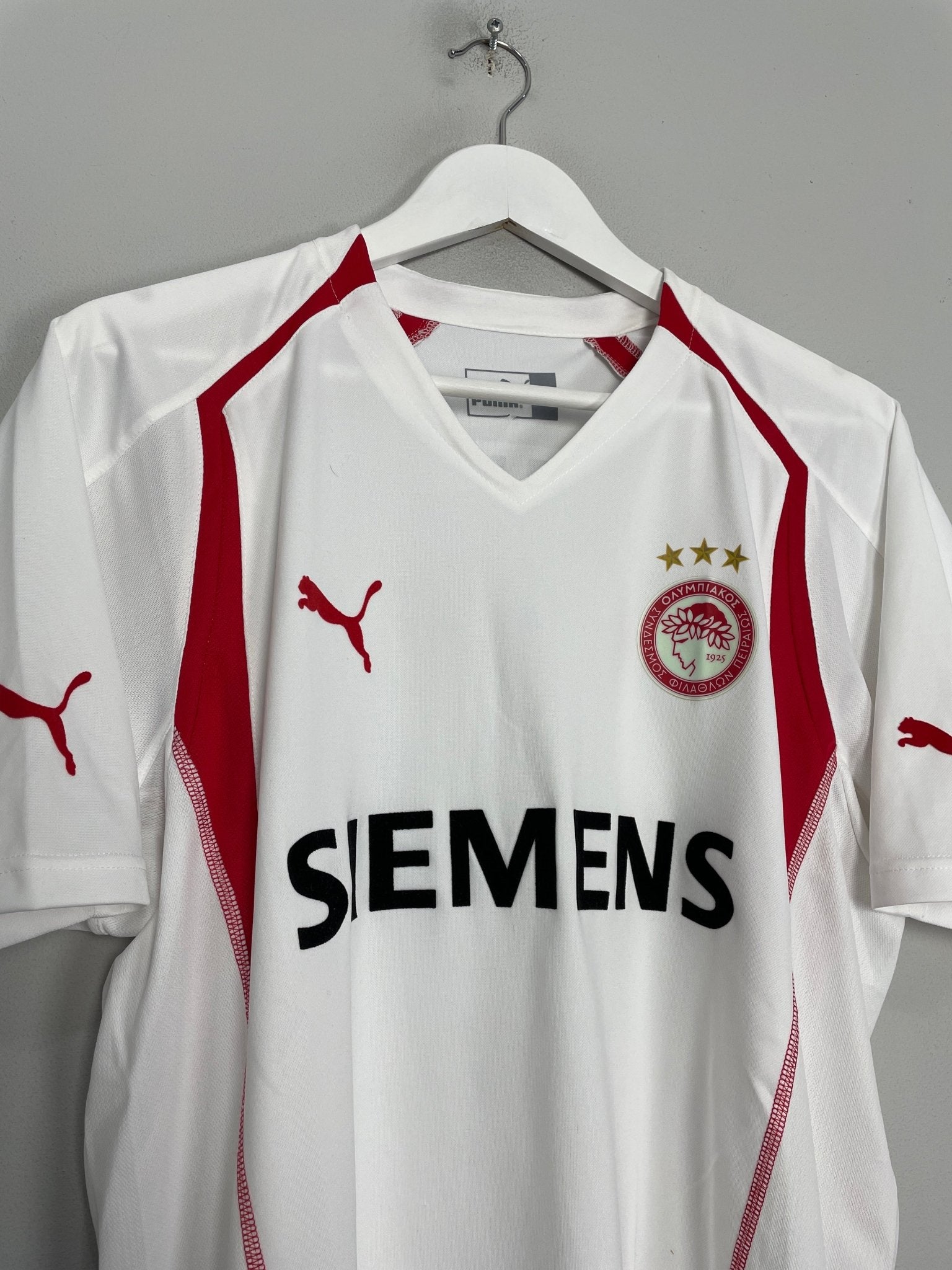 Shop 2005/06 OLYMPIAKOS RIVALDO #10 HOME SHIRT (L) PUMA, classic football shirts, vintage football shirts & retro soccer jerseys at Cult Kits