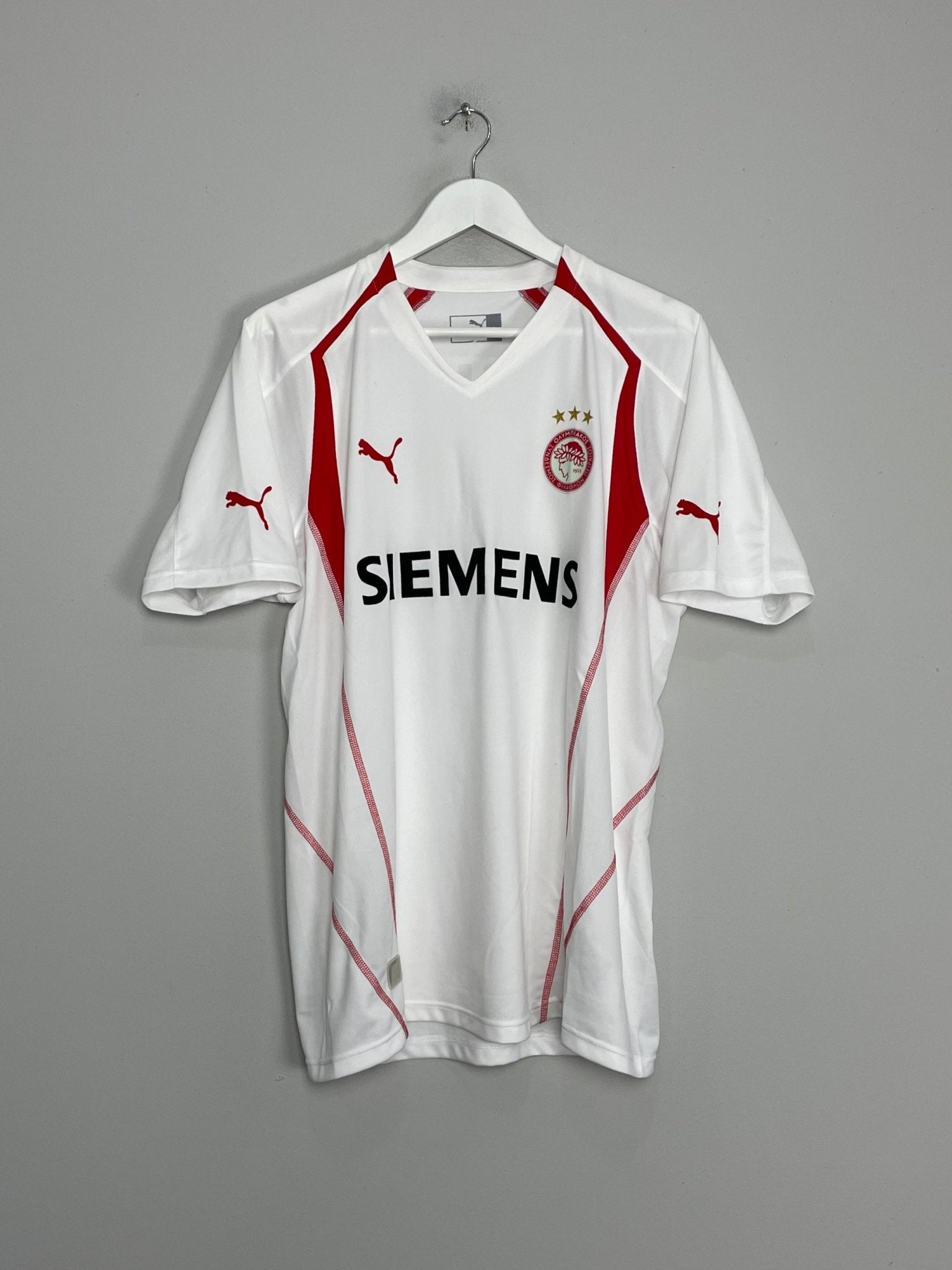 Shop 2005/06 OLYMPIAKOS RIVALDO #10 HOME SHIRT (L) PUMA, classic football shirts, vintage football shirts & retro soccer jerseys at Cult Kits