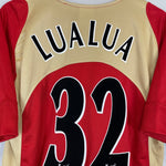 Shop 2005/06 PORTSMOUTH LUALUA #32 AWAY SHIRT (M) JAKO, classic football shirts, vintage football shirts & retro soccer jerseys at Cult Kits