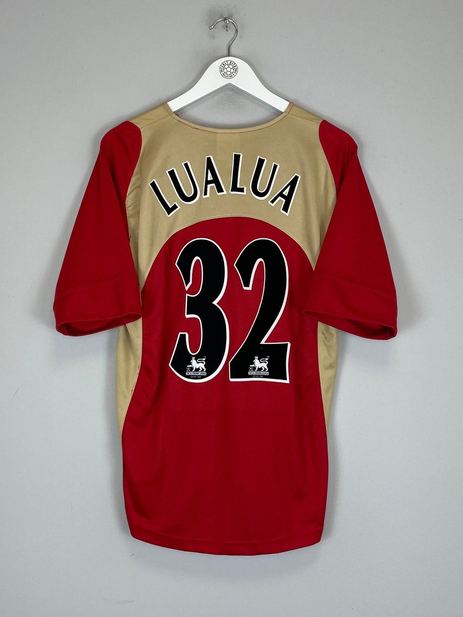 Shop 2005/06 PORTSMOUTH LUALUA #32 AWAY SHIRT (M) JAKO, classic football shirts, vintage football shirts & retro soccer jerseys at Cult Kits