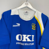 Shop 2005/06 PORTSMOUTH VIGNAL #7 HOME SHIRT (M) JAKO, classic football shirts, vintage football shirts & retro soccer jerseys at Cult Kits