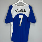 Shop 2005/06 PORTSMOUTH VIGNAL #7 HOME SHIRT (M) JAKO, classic football shirts, vintage football shirts & retro soccer jerseys at Cult Kits