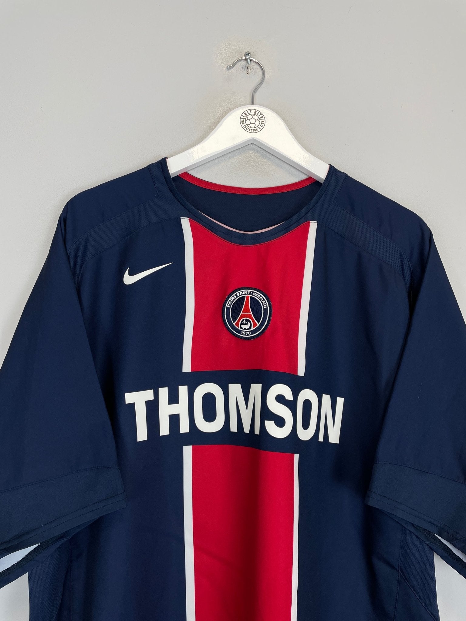 Shop 2005/06 PSG DHORASOO #10 HOME SHIRT (XL) NIKE, classic football shirts, vintage football shirts & retro soccer jerseys at Cult Kits
