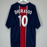 Shop 2005/06 PSG DHORASOO #10 HOME SHIRT (XL) NIKE, classic football shirts, vintage football shirts & retro soccer jerseys at Cult Kits