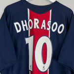 Shop 2005/06 PSG DHORASOO #10 HOME SHIRT (XL) NIKE, classic football shirts, vintage football shirts & retro soccer jerseys at Cult Kits