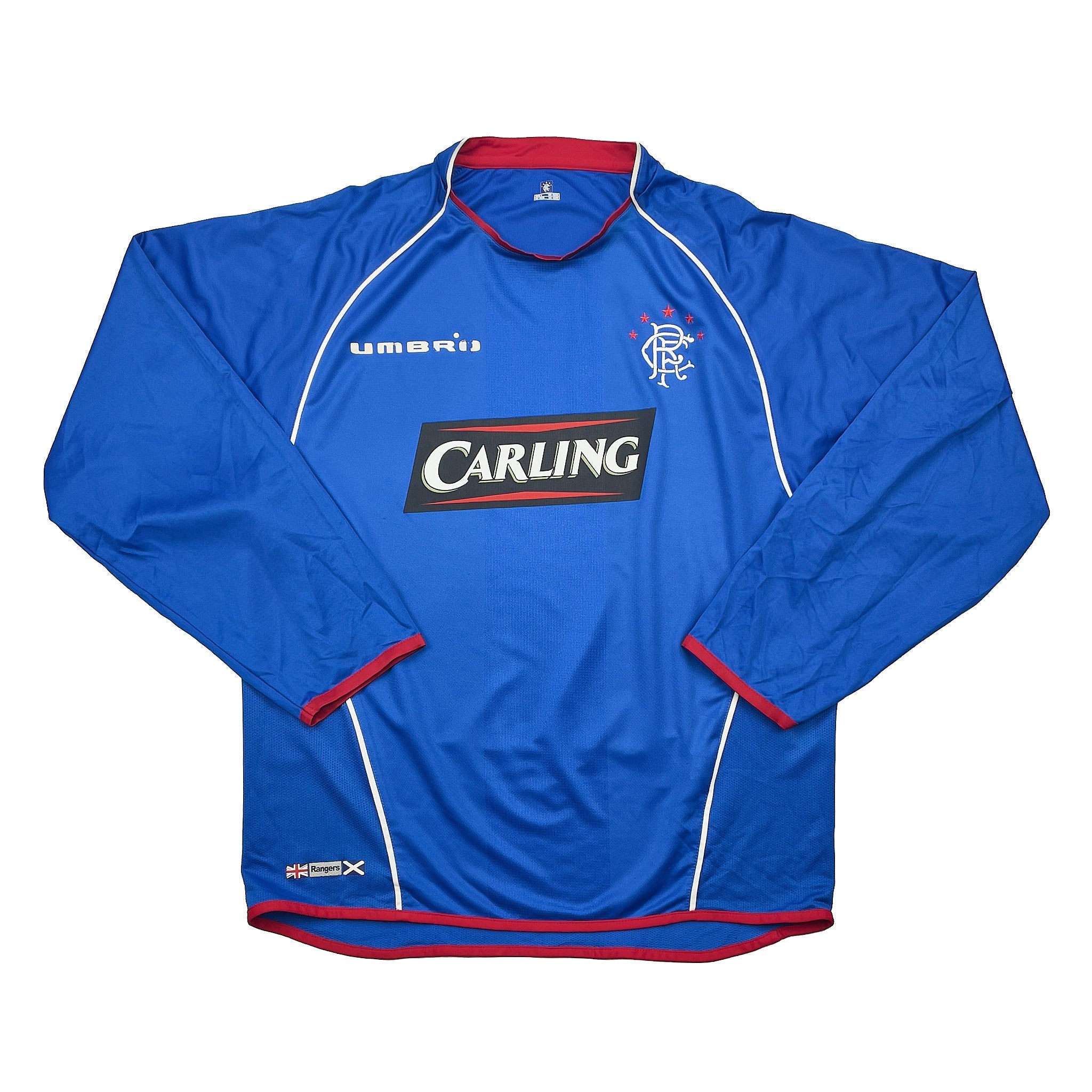 Buy 2005/06 Rangers L/S Home Shirt (L) Umbro ~ Free worldwide shipping available ~ Authentic Vintage Football Shirts from Cult Kits