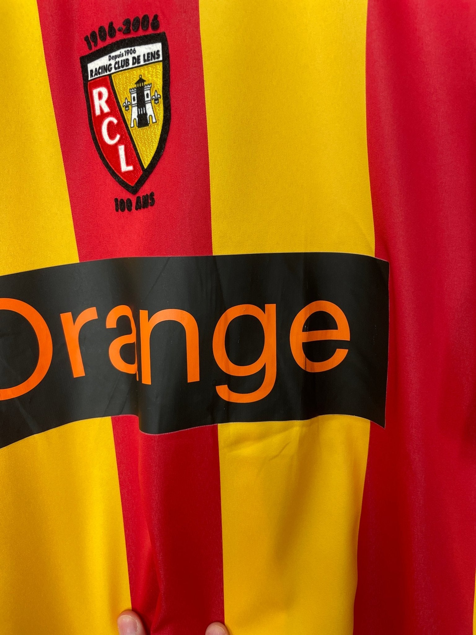 Shop 2005/06 RC LENS *CENTENARY* HOME SHIRT (XL) NIKE, classic football shirts, vintage football shirts & retro soccer jerseys at Cult Kits