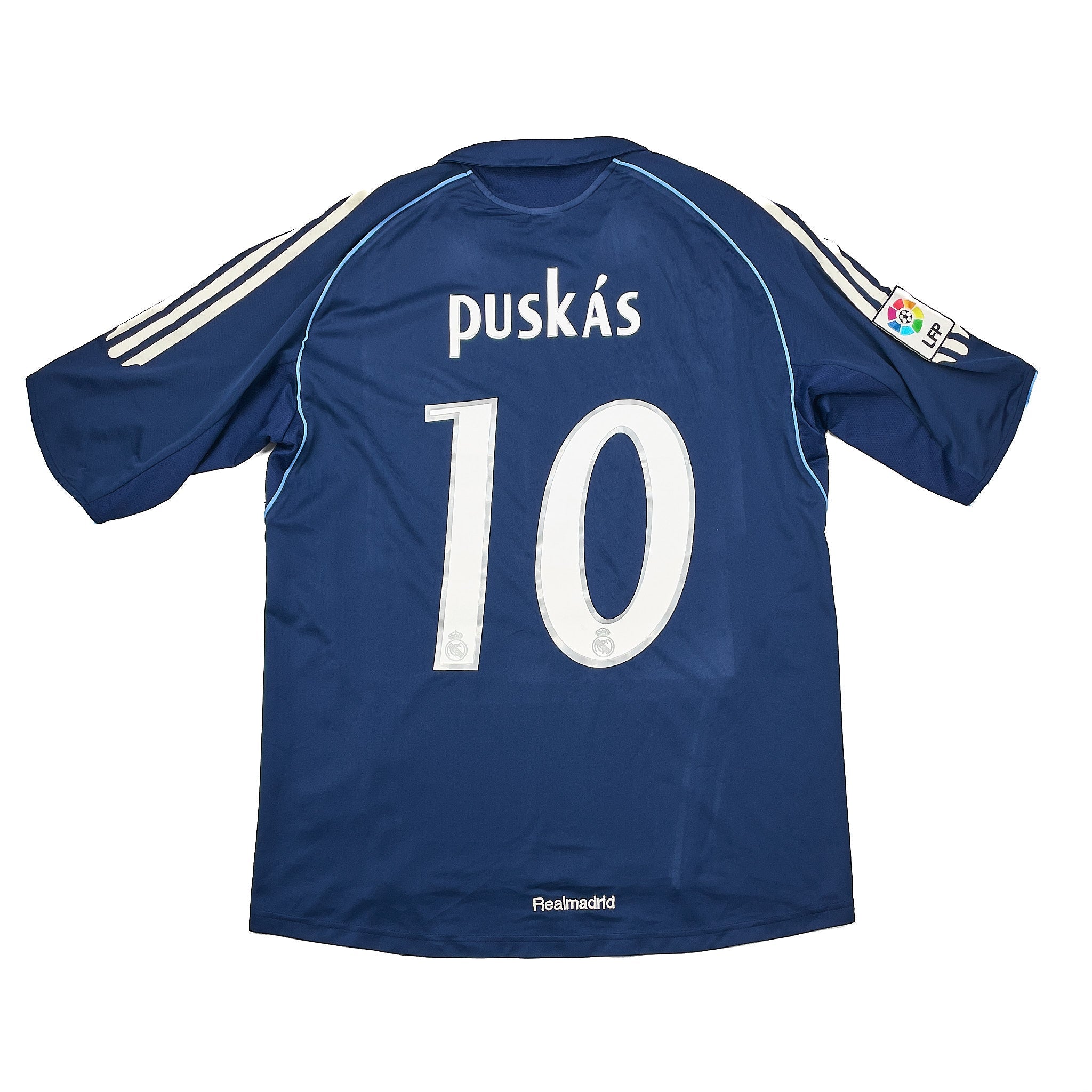 Buy 2005/06 REAL MADRID PUSKAS 10 AWAY SHIRT (L) ADIDAS ~ Free worldwide shipping available ~ Authentic Vintage Football Shirts from Cult Kits
