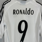 2005/06 REAL MADRID RONALDO 9 *BNWT* HOME SHIRT (M) ADIDAS - Cult Kits - Medium - Buy Vintage Football Shirts, Authentic Retro Football Shirts For Sale, Classic Football Shirts & Soccer Jersey