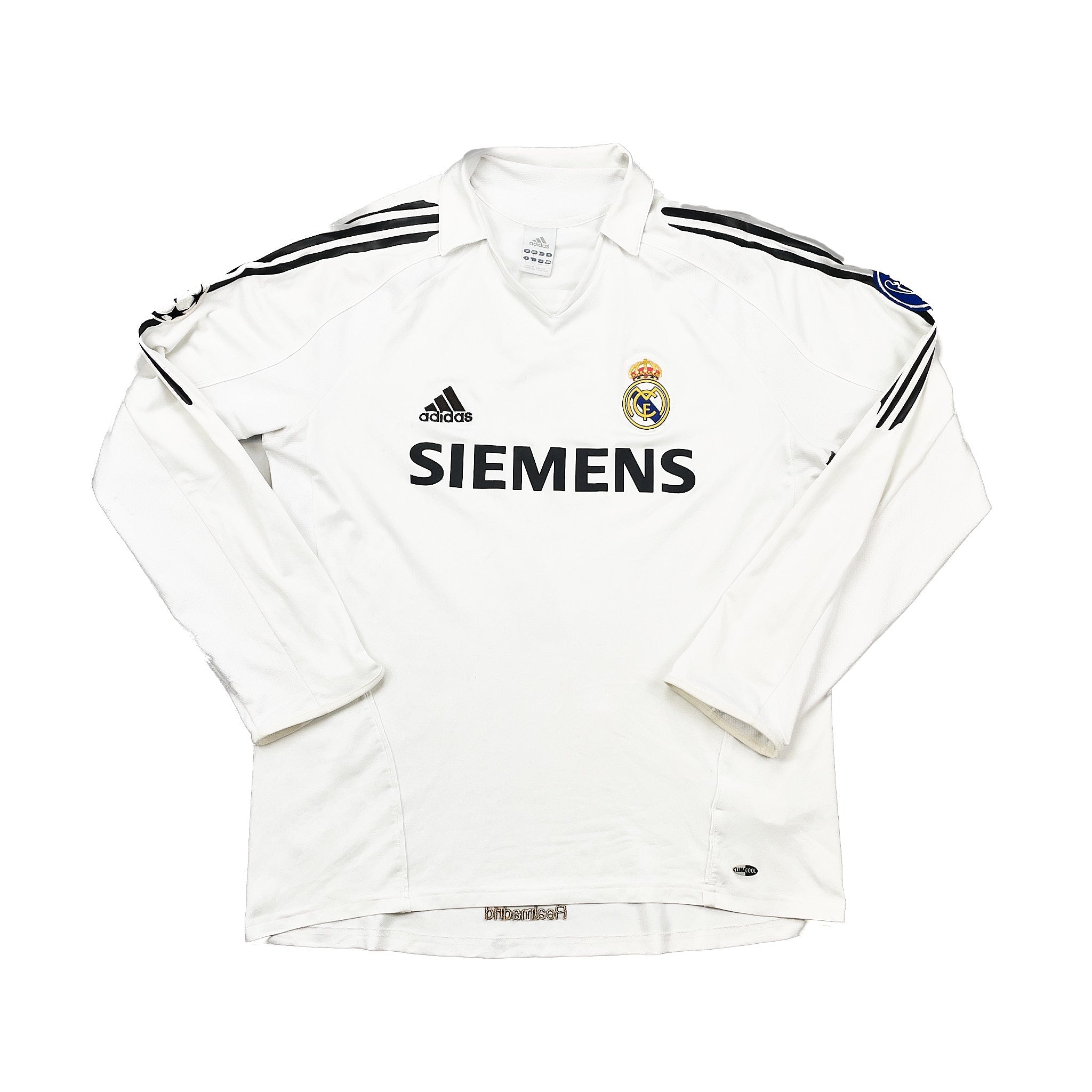 Buy 2005/06 REAL MADRID RONALDO 9 C/L HOME SHIRT (L) ADIDAS ~ Free worldwide shipping available ~ Authentic Vintage Football Shirts from Cult Kits
