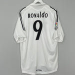 Shop 2005/06 REAL MADRID RONALDO #9 HOME SHIRT (L) ADIDAS, classic football shirts, vintage football shirts & retro soccer jerseys at Cult Kits