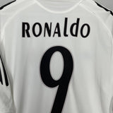 Shop 2005/06 REAL MADRID RONALDO #9 HOME SHIRT (L) ADIDAS, classic football shirts, vintage football shirts & retro soccer jerseys at Cult Kits