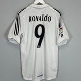 Shop 2005/06 REAL MADRID RONALDO #9 HOME SHIRT (S) ADIDAS, classic football shirts, vintage football shirts & retro soccer jerseys at Cult Kits