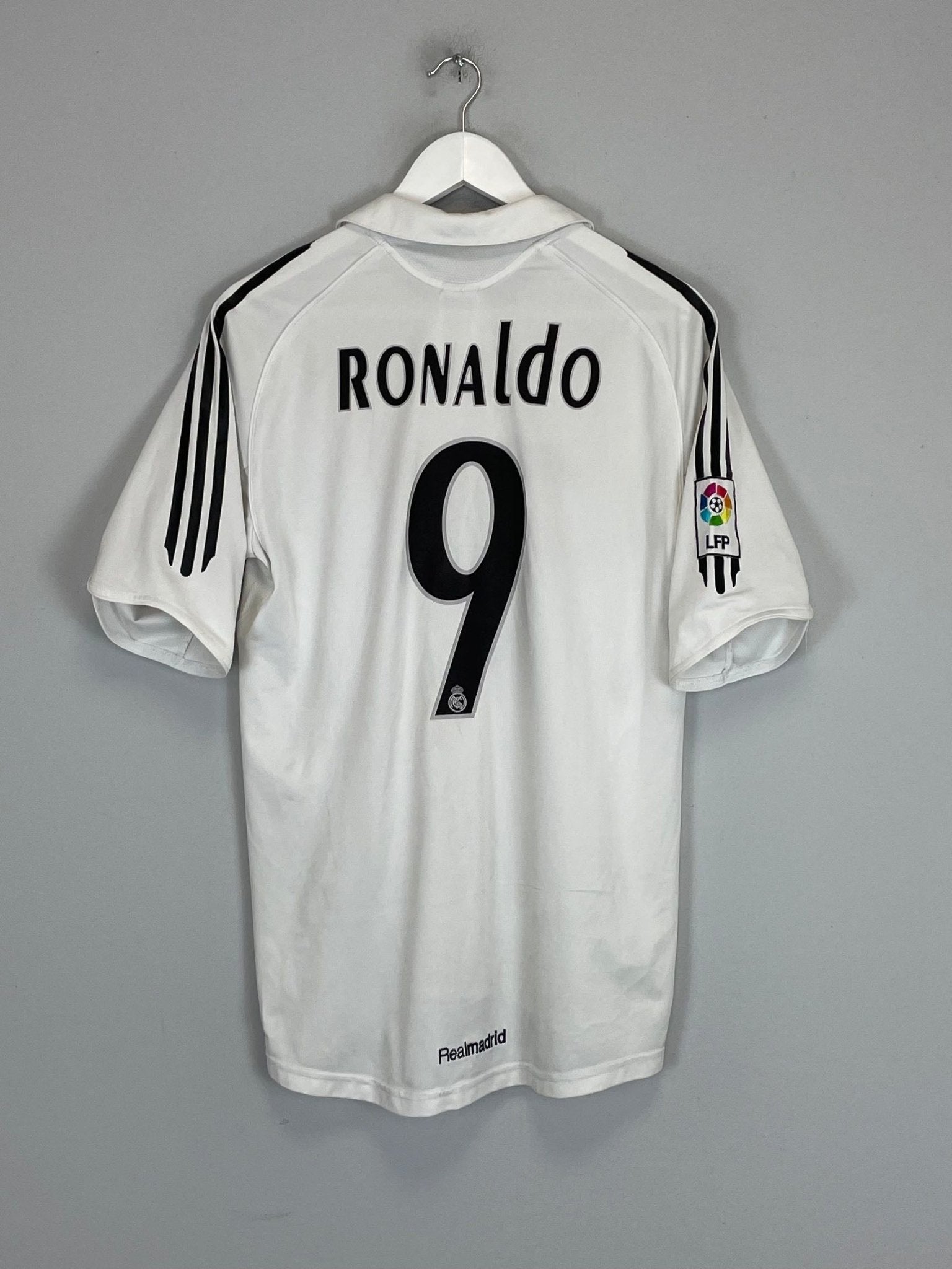 Shop 2005/06 REAL MADRID RONALDO #9 HOME SHIRT (S) ADIDAS, classic football shirts, vintage football shirts & retro soccer jerseys at Cult Kits