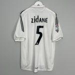 Shop 2005/06 REAL MADRID ZIDANE #5 HOME SHIRT (L) ADIDAS, classic football shirts, vintage football shirts & retro soccer jerseys at Cult Kits