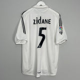 Shop 2005/06 REAL MADRID ZIDANE #5 HOME SHIRT (L) ADIDAS, classic football shirts, vintage football shirts & retro soccer jerseys at Cult Kits