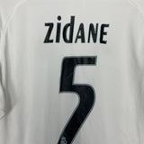 Shop 2005/06 REAL MADRID ZIDANE #5 HOME SHIRT (M) ADIDAS, classic football shirts, vintage football shirts & retro soccer jerseys at Cult Kits