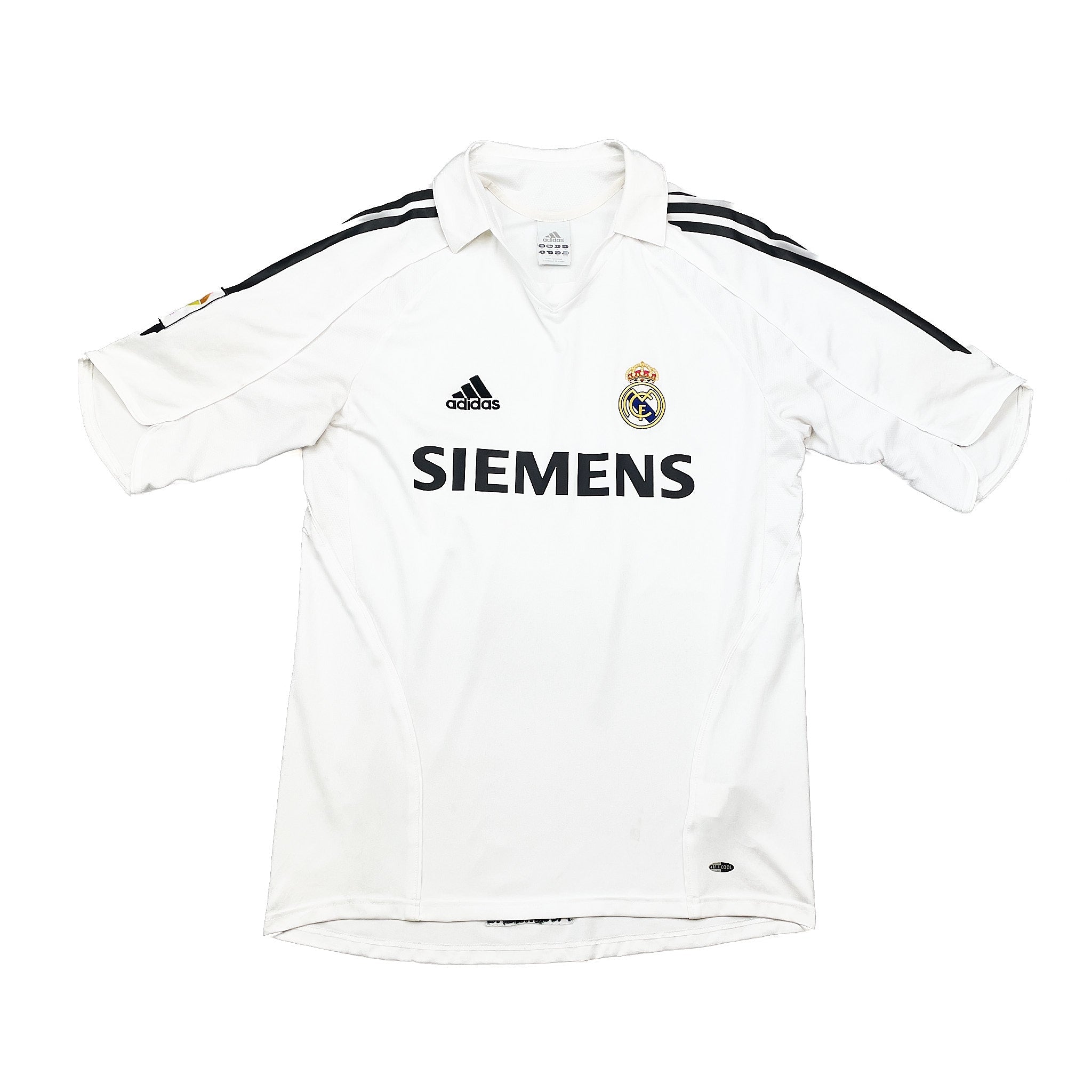 Buy 2005/06 Real Madrid Zidane 5 Home Shirt (M) Adidas ~ Free worldwide shipping ~ Authentic Vintage Football Shirts from Cult Kits