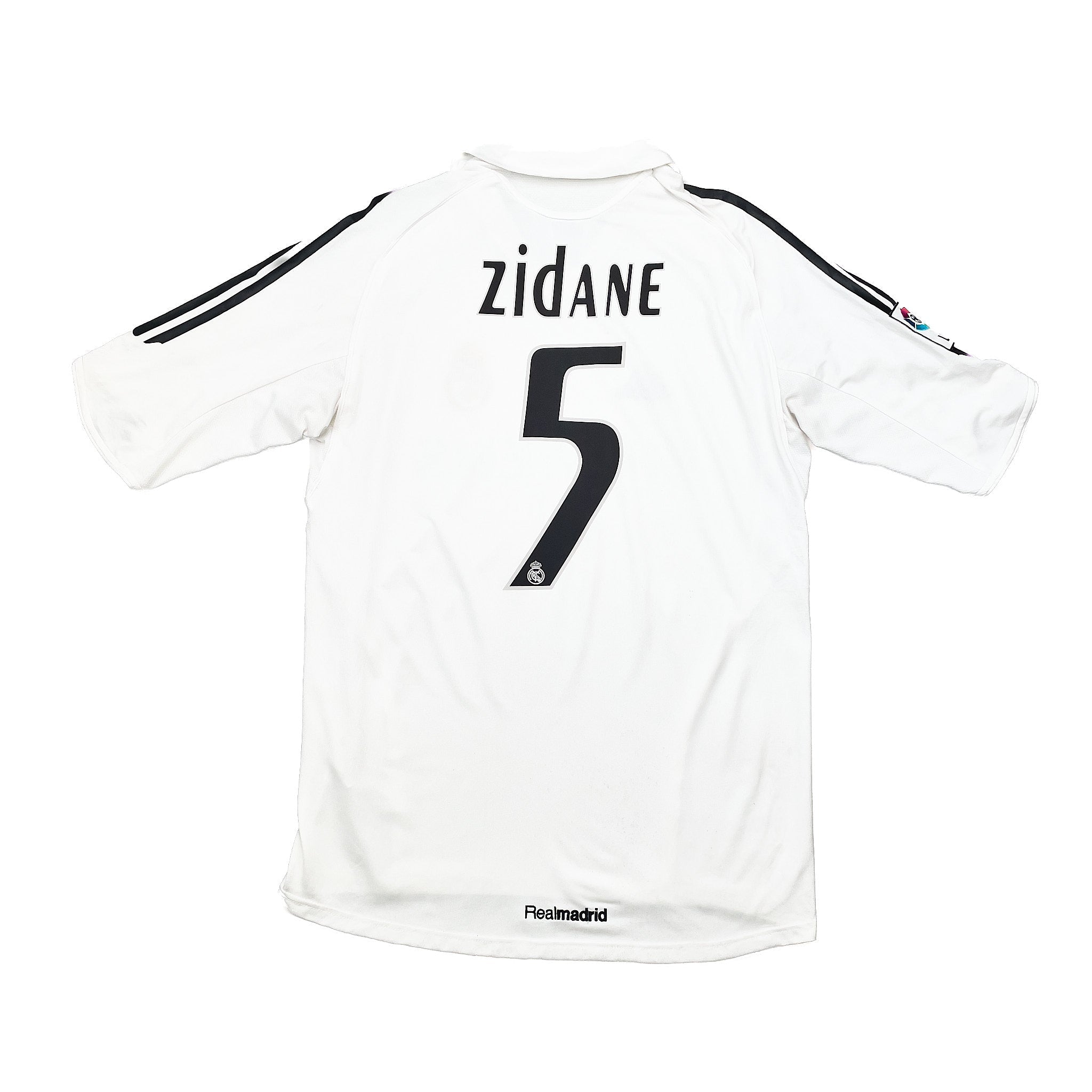 Buy 2005/06 Real Madrid Zidane 5 Home Shirt (M) Adidas ~ Free worldwide shipping ~ Authentic Vintage Football Shirts from Cult Kits