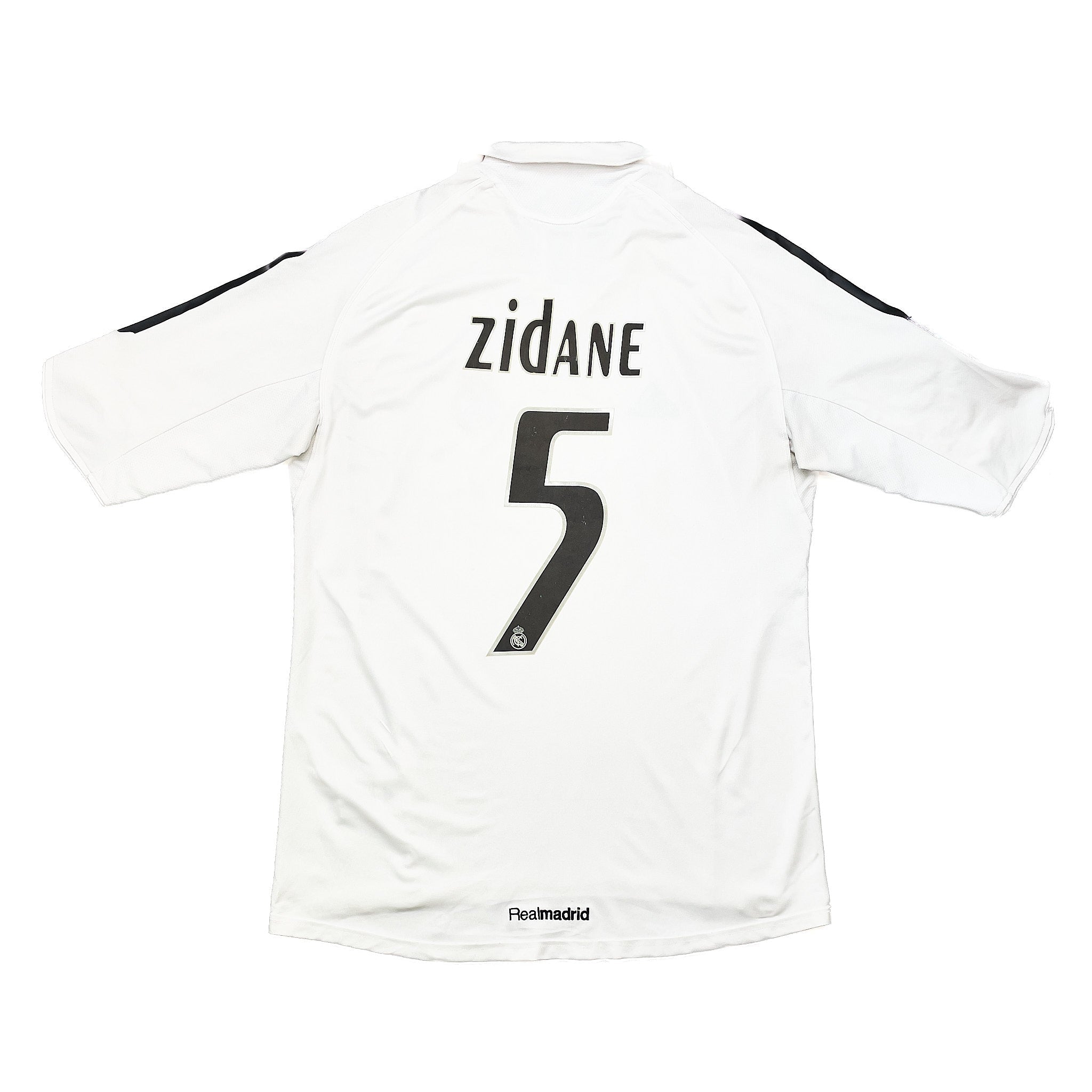 Buy 2005/06 Real Madrid Zidane 5 Home Shirt (M) Adidas ~ Free worldwide shipping ~ Authentic Vintage Football Shirts from Cult Kits