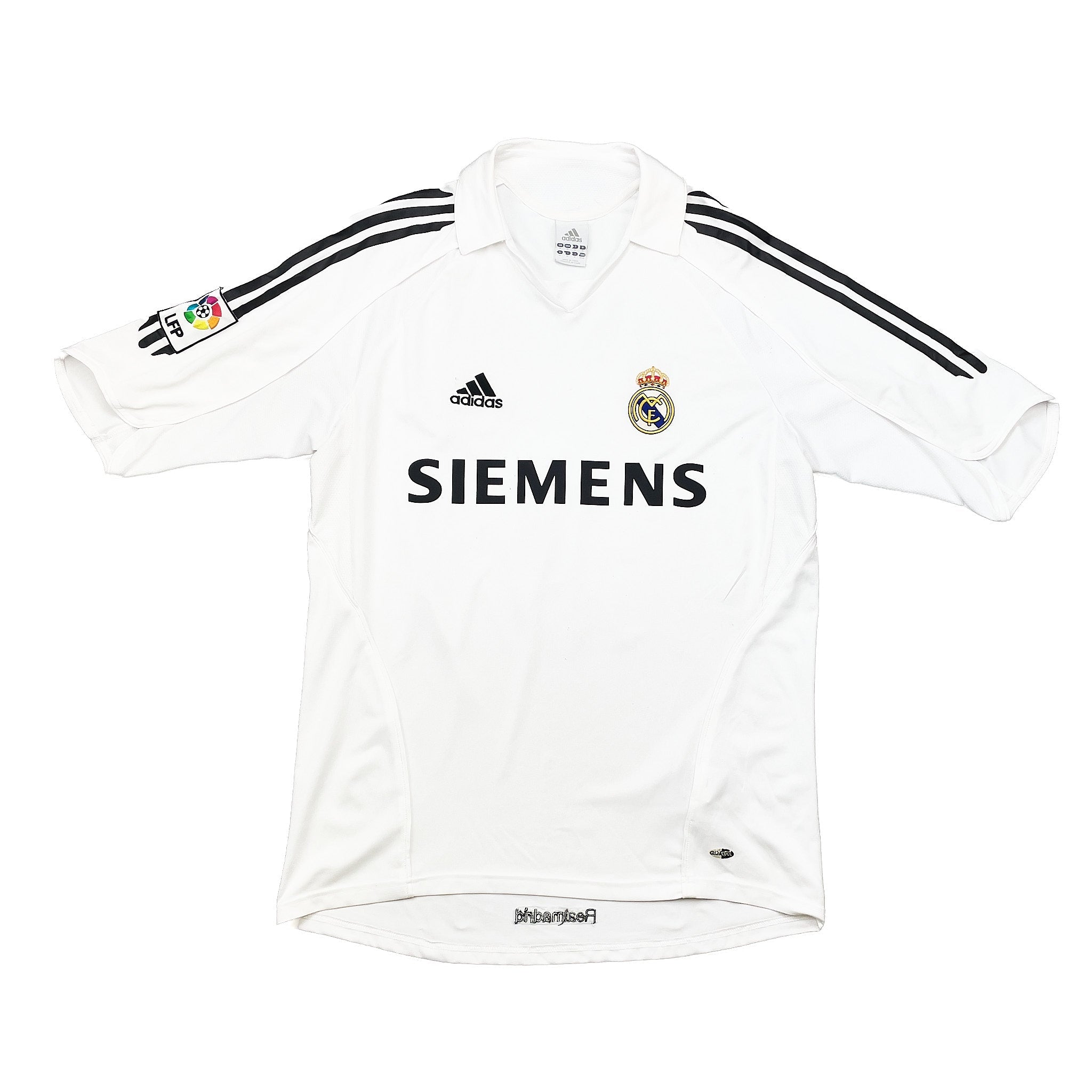 Buy 2005/06 Real Madrid Zidane 5 Home Shirt (M) Adidas ~ Free worldwide shipping ~ Authentic Vintage Football Shirts from Cult Kits