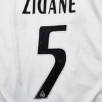 Buy 2005/06 Real Madrid Zidane 5 Home Shirt (XL) Adidas ~ Free worldwide shipping ~ Authentic Vintage Football Shirts from Cult Kits