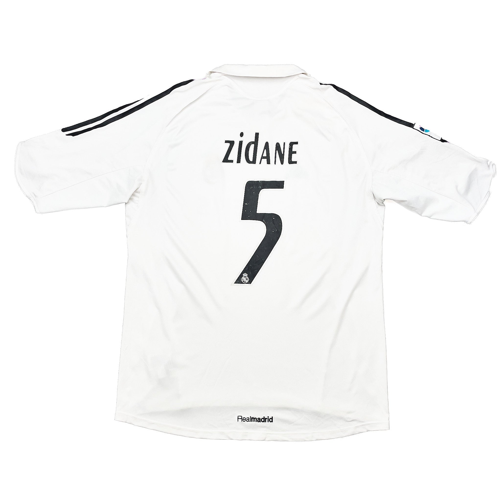 Buy 2005/06 Real Madrid Zidane 5 Home Shirt (XL) Adidas ~ Free worldwide shipping ~ Authentic Vintage Football Shirts from Cult Kits