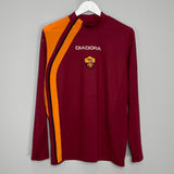 Shop 2005/06 ROMA L/S HOME SHIRT (L) DIADORA, classic football shirts, vintage football shirts & retro soccer jerseys at Cult Kits