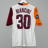 Shop 2005/06 ROMA MANCINI #30 *SQUAD SIGNED* MATCH ISSUE AWAY SHIRT (L) DIADORA, classic football shirts, vintage football shirts & retro soccer jerseys at Cult Kits