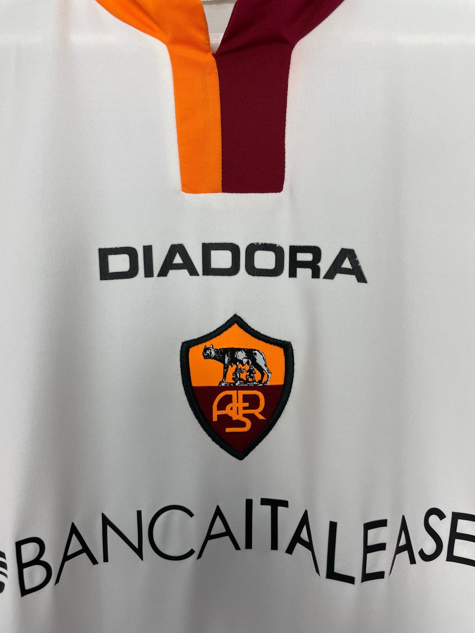 Shop 2005/06 ROMA MANCINI #30 *SQUAD SIGNED* MATCH ISSUE AWAY SHIRT (L) DIADORA, classic football shirts, vintage football shirts & retro soccer jerseys at Cult Kits