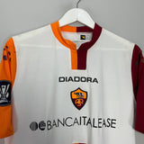 Shop 2005/06 ROMA MANCINI #30 *SQUAD SIGNED* MATCH ISSUE AWAY SHIRT (L) DIADORA, classic football shirts, vintage football shirts & retro soccer jerseys at Cult Kits