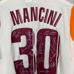 Shop 2005/06 ROMA MANCINI #30 *SQUAD SIGNED* MATCH ISSUE AWAY SHIRT (L) DIADORA, classic football shirts, vintage football shirts & retro soccer jerseys at Cult Kits