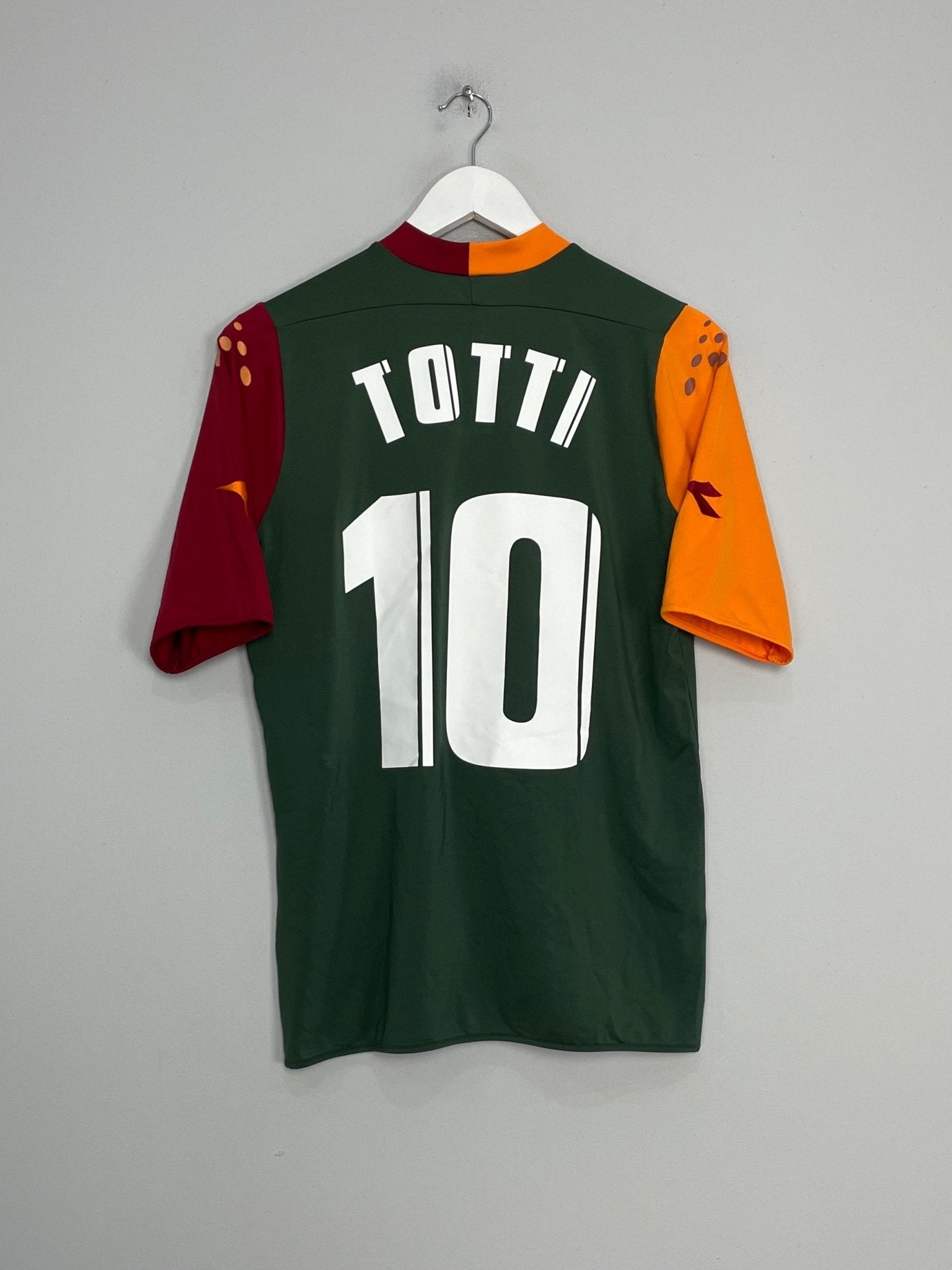 Shop 2005/06 ROMA TOTTI #10 AWAY SHIRT (M) DIADORA, classic football shirts, vintage football shirts & retro soccer jerseys at Cult Kits