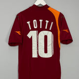 Shop 2005/06 ROMA TOTTI #10 HOME SHIRT (M) DIADORA, classic football shirts, vintage football shirts & retro soccer jerseys at Cult Kits