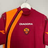 Shop 2005/06 ROMA TOTTI #10 HOME SHIRT (M) DIADORA, classic football shirts, vintage football shirts & retro soccer jerseys at Cult Kits