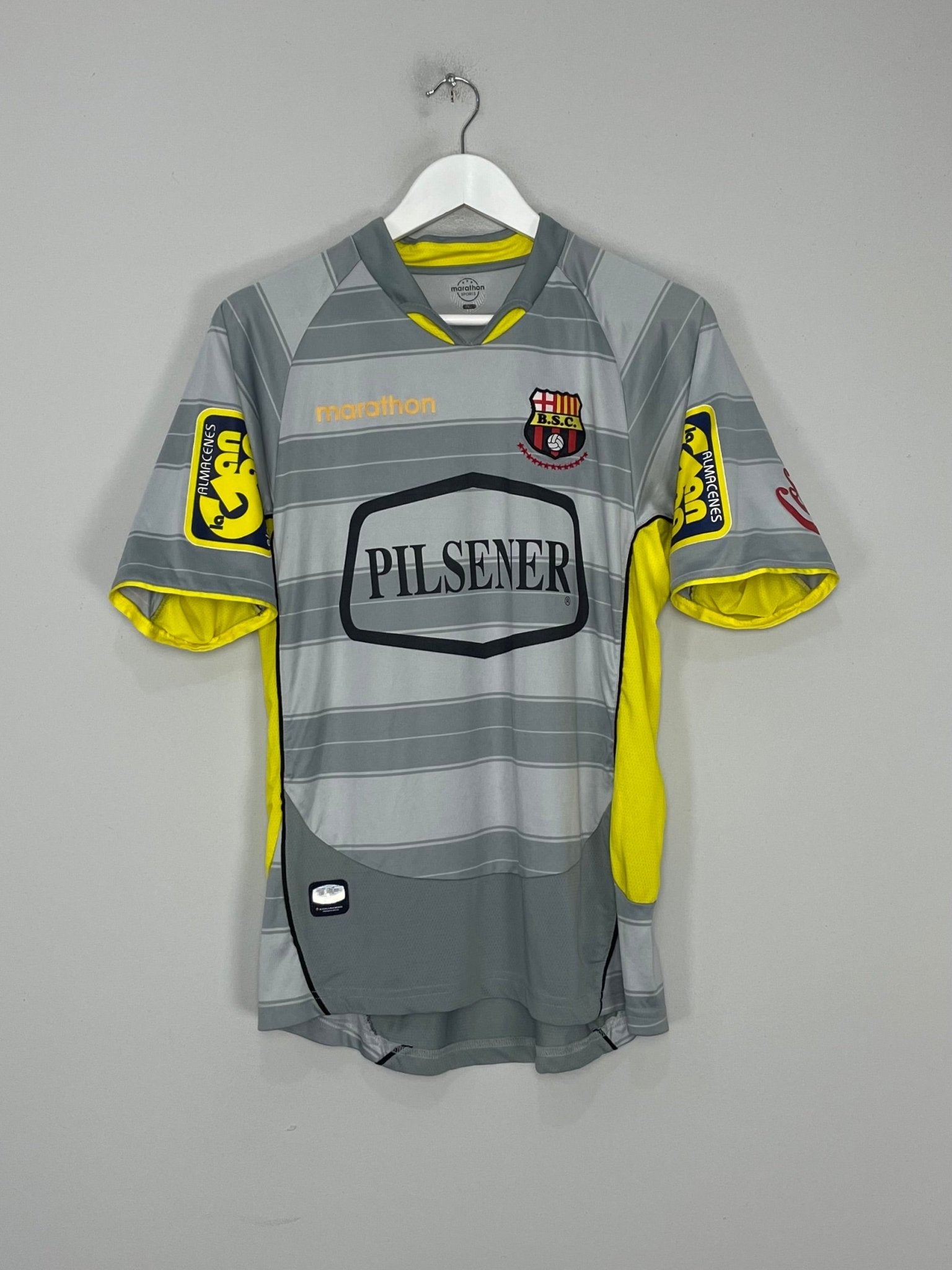 Shop 2005/06 SC BARCELONA AWAY SHIRT (L) MARATHON, classic football shirts, vintage football shirts & retro soccer jerseys at Cult Kits