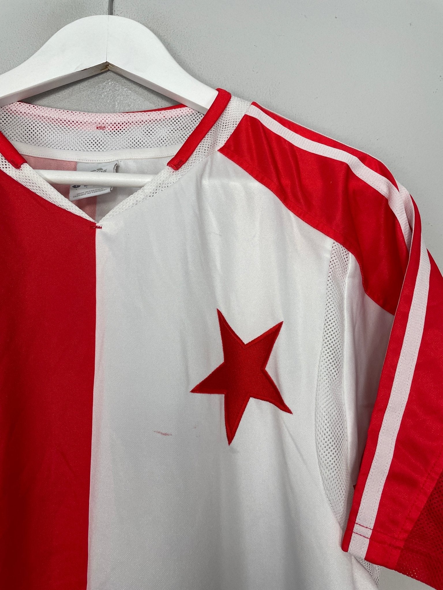 Shop 2005/06 SLAVIA PRAGUE HOME SHIRT (L) ADIDAS, classic football shirts, vintage football shirts & retro soccer jerseys at Cult Kits