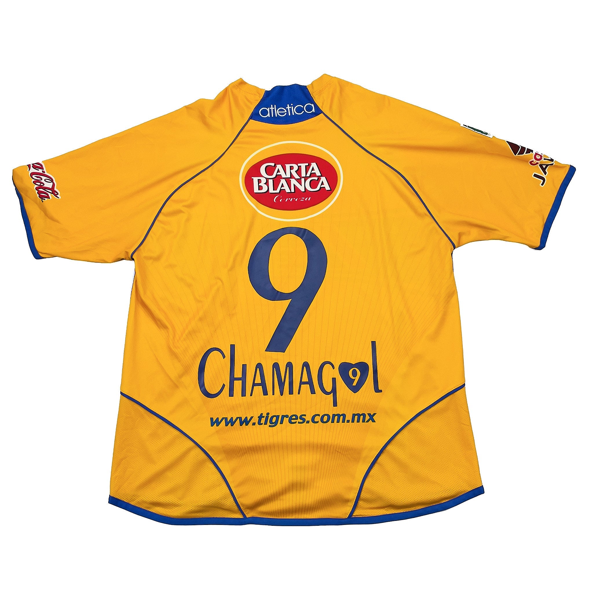 Buy 2005/06 TIGRES CHAMAGOL 9 HOME SHIRT (L) ATLETICA ~ Free worldwide shipping available ~ Authentic Vintage Football Shirts from Cult Kits
