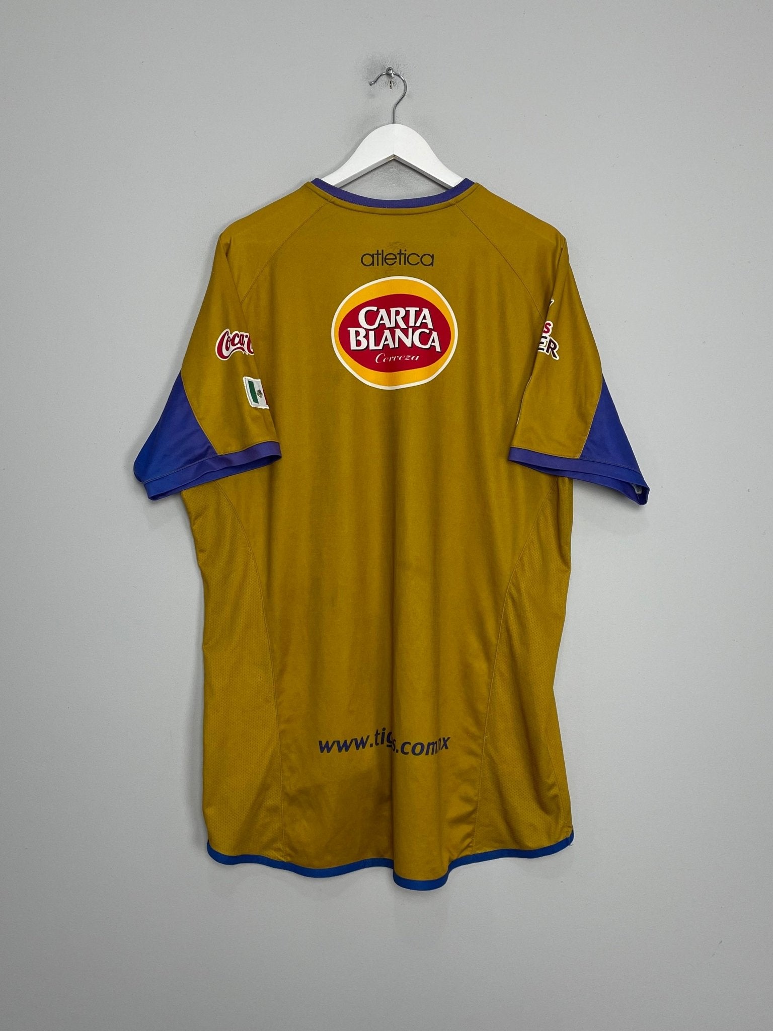 Shop 2005/06 TIGRES HOME SHIRT (XXL) ATLETICA, classic football shirts, vintage football shirts & retro soccer jerseys at Cult Kits
