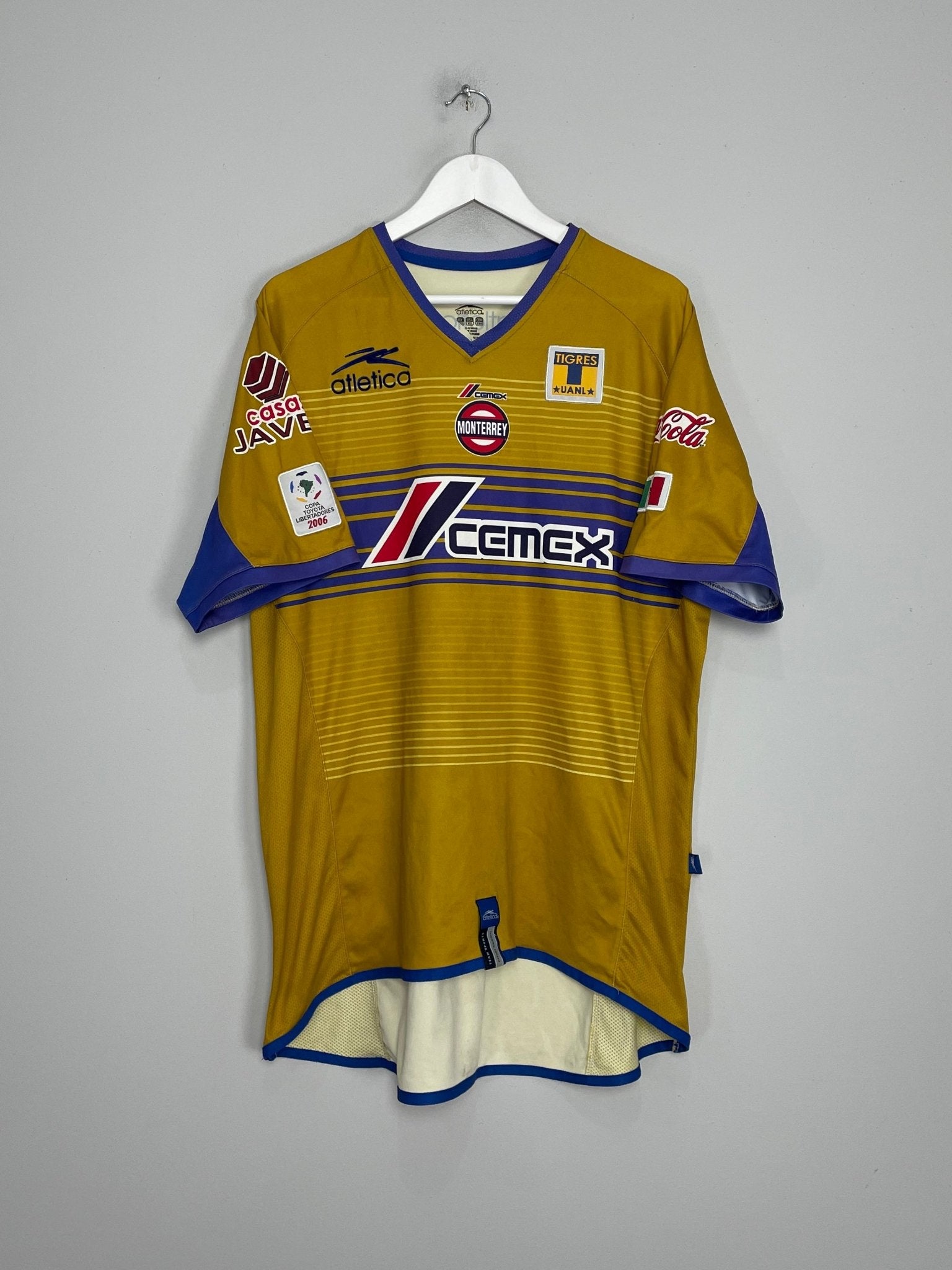 Shop 2005/06 TIGRES HOME SHIRT (XXL) ATLETICA, classic football shirts, vintage football shirts & retro soccer jerseys at Cult Kits