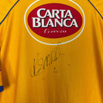 Shop 2005/06 TIGRES *SIGNED* HOME SHIRT (L) ATLETICA, classic football shirts, vintage football shirts & retro soccer jerseys at Cult Kits